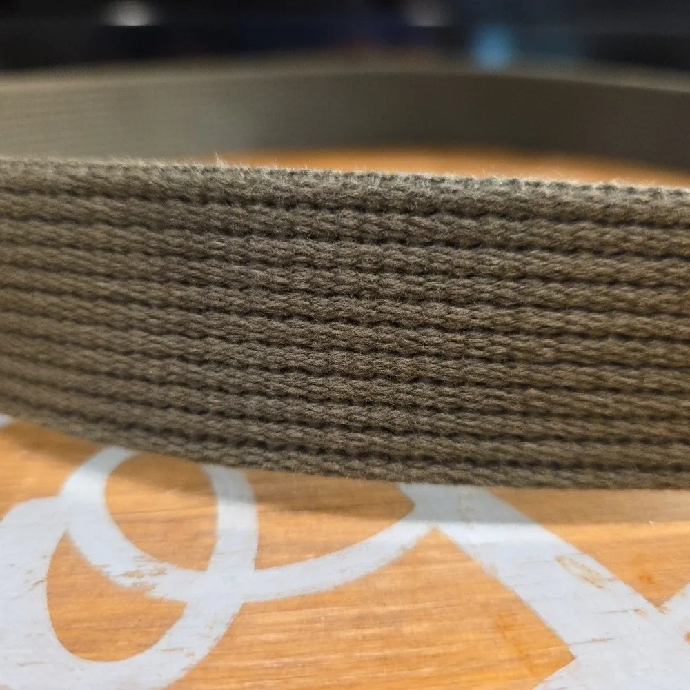 Boy Scout Khaki Green Webbing Belt Green Gear Buckle 60 Inches 2X Men EXCELLENT‎